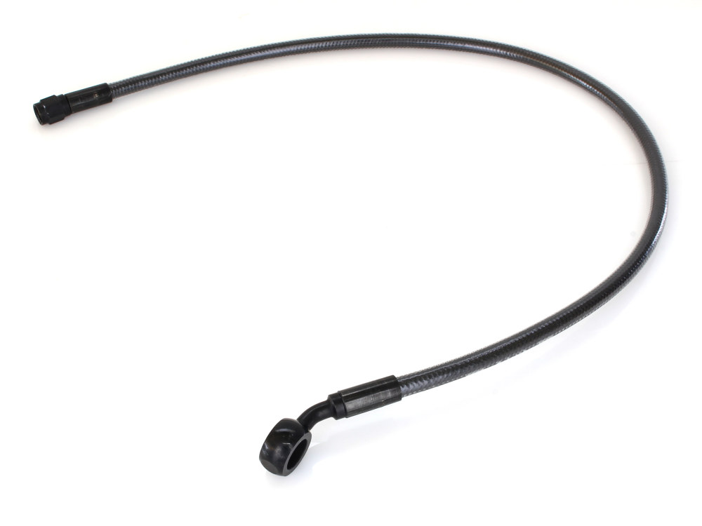 Magnum Shielding 24in. Upper Front Brake Line with 12mm x 35 Degree Banjo – Black Pearl.