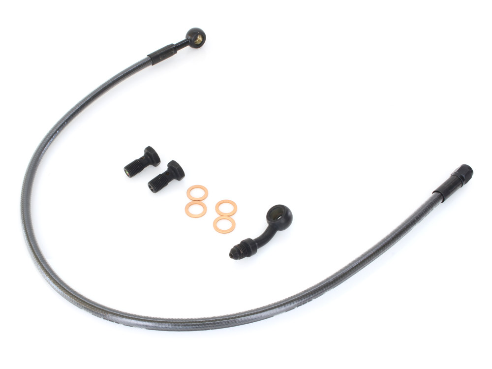 Magnum Shielding Brake Line Kit with BDL Forward Controls – Black Pearl. Fits Street 500 & 750 2016-2020