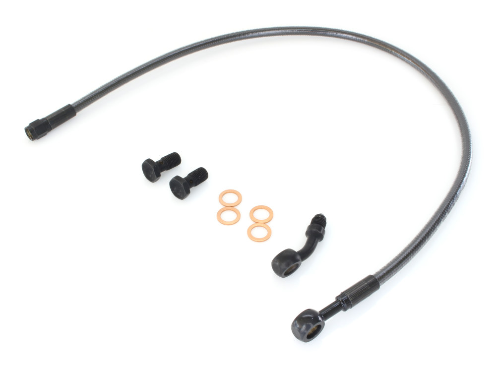 Magnum Shielding Brake Line Kit with BDL Forward Controls – Black Pearl. Fits Street 500 & 750 2016-2020