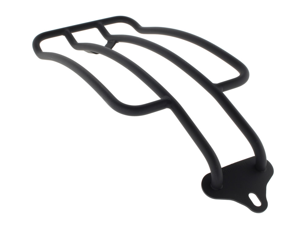 Motherwell Products Solo Seat Luggage Rack – Matte Black. Fits Street Bob 2018up & Standard 2020up.