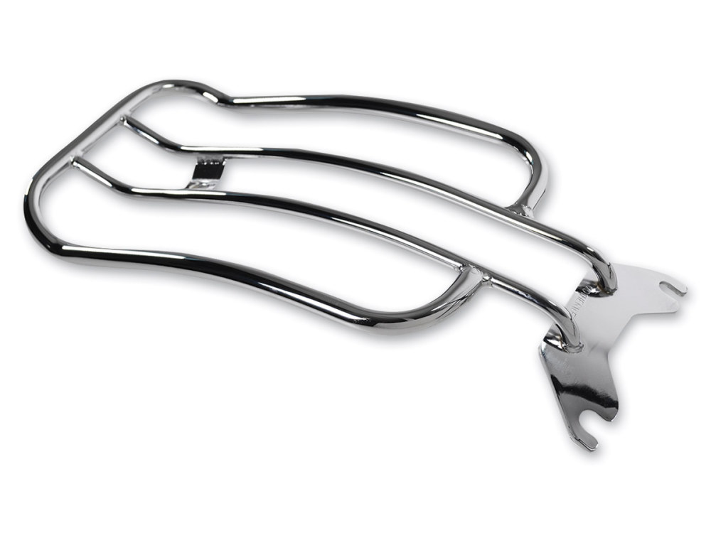 Motherwell Products Solo Seat Luggage Rack – Chrome. Fits Fat Boy 2018up & Breakout 2013up.