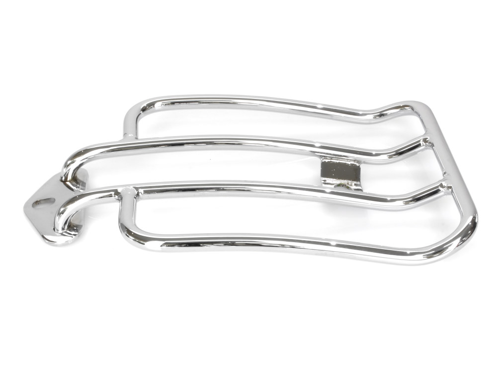 Motherwell Products Solo Seat Luggage Rack – Chrome. Fits Sportster 2004-2021