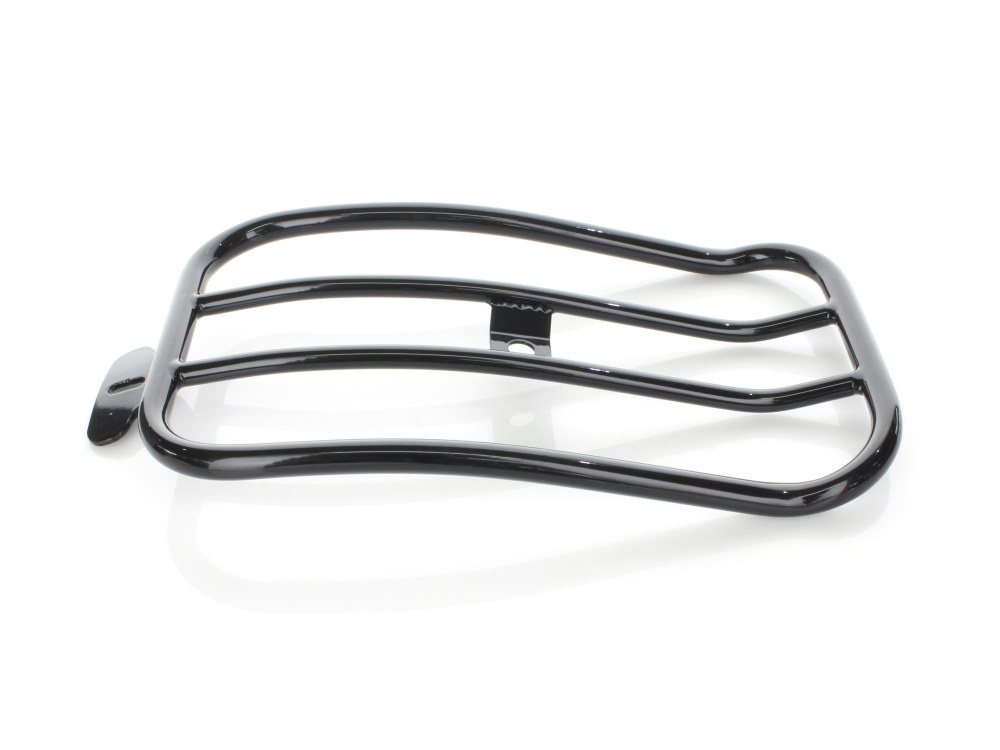 Motherwell Products Solo Seat Luggage Rack – Gloss Black. Fits Dyna Low Rider ‘S’ 2016-2017 & Low Rider ‘S’ 2020up