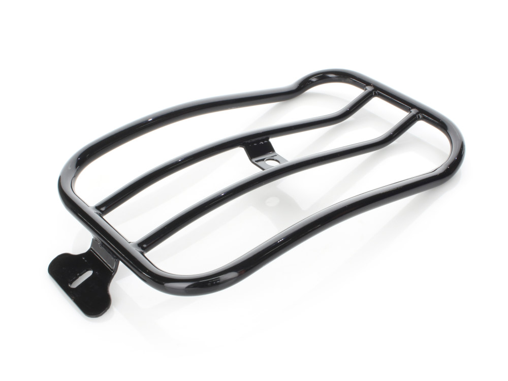Motherwell Products Solo Seat Luggage Rack – Gloss Black. Fits Dyna Low Rider ‘S’ 2016-2017 & Low Rider ‘S’ 2020up