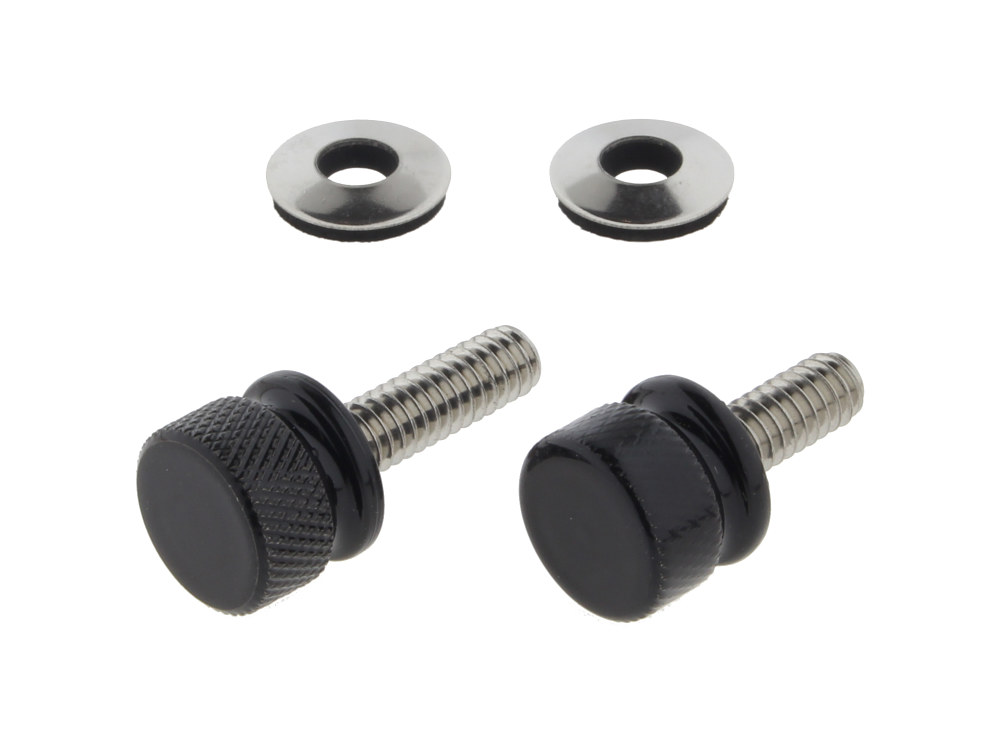 Motherwell Products Low Profile Seat Release or Luggage Rack Thumb Screw – Black. Sold as a Pair
