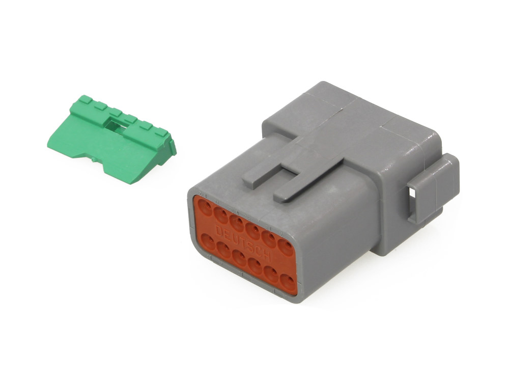 Deutsch Receptacle; 12-Wire Grey