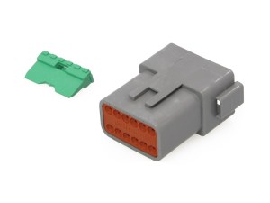 Deutsch Receptacle; 12-Wire Grey Deutsch Receptacle; 12-Wire Grey