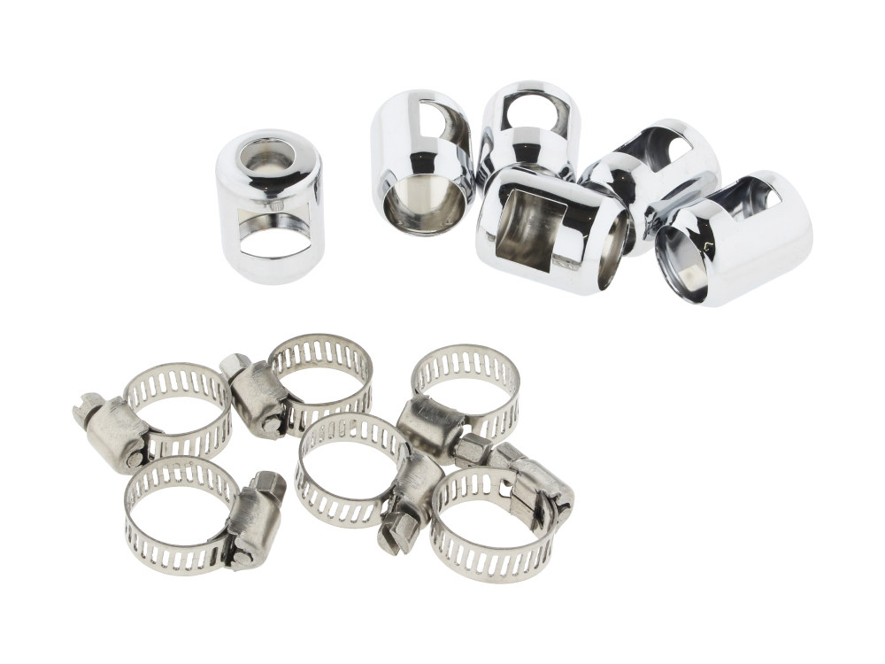 Hose Clamp Ends; 1/4%27%27 & 5/16%27%27 Chr