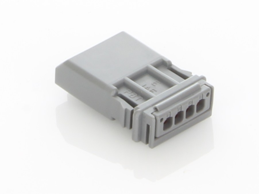 MX-1900 4-Position Gray Pin Housing