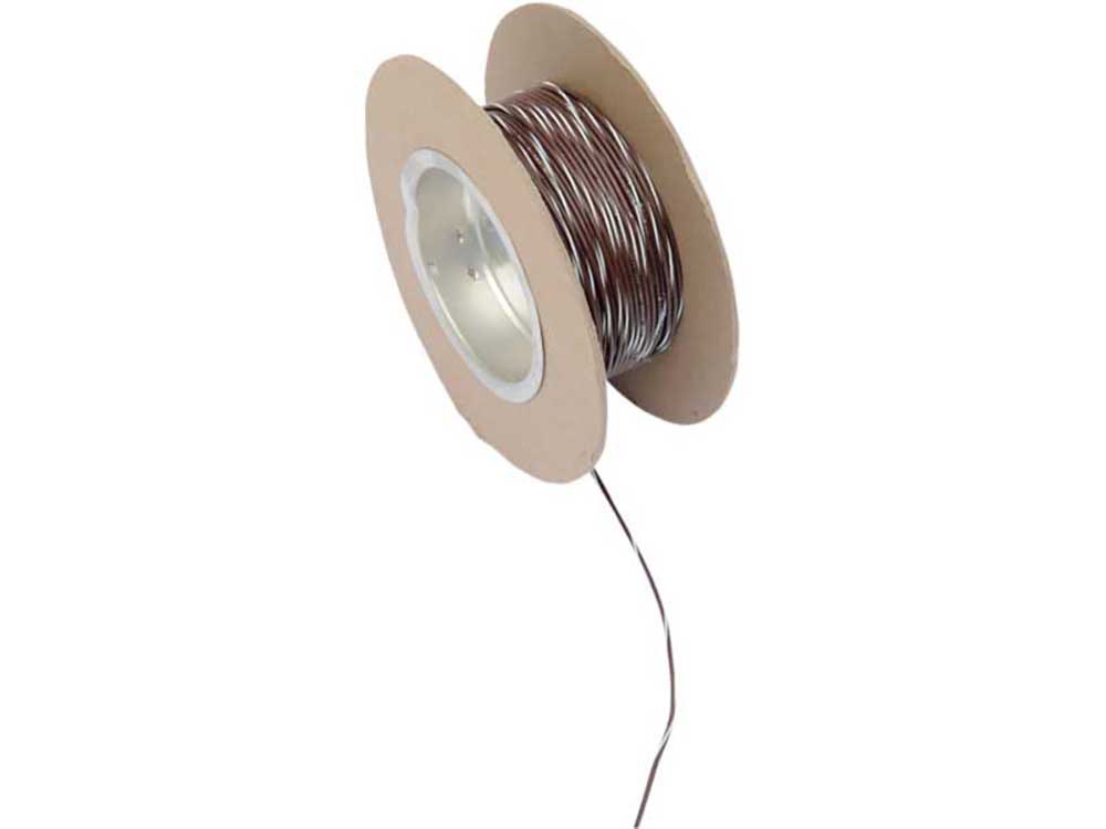 Wire; 18-Gauge Brown w/White Stripe