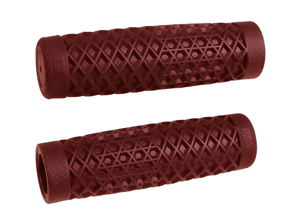 ODI Grips & Bars Vans/Cult 1in. Handgrips – Ox Blood.