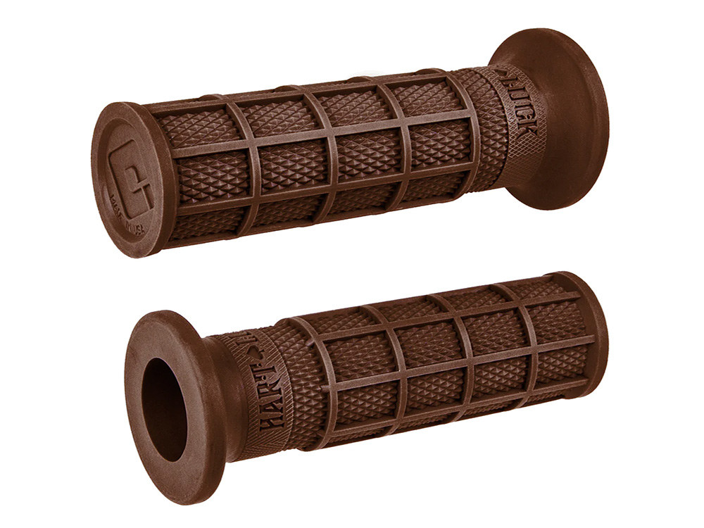 ODI Grips & Bars Hart-Luck Full Waffle 1in. Handgrips – Brown.