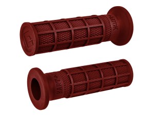ODI Grips & Bars Hart-Luck Full Waffle 1in. Handgrips – Dark Red. ODI Grips & Bars Hart-Luck Full Waffle 1in. Handgrips – Dark Red.