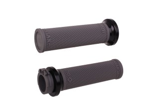 ODI Grips & Bars Ruffian Lock-On Handgrips – Graphite/Black. Fits H-D with Throttle Cable. ODI Grips & Bars Ruffian Lock-On Handgrips – Graphite/Black. Fits H-D with Throttle Cable.