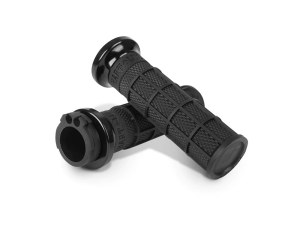 ODI Grips & Bars Hart-Luck Full Waffle Lock-On Handgrips – Black. Fits H-D with Throttle Cable. ODI Grips & Bars Hart-Luck Full Waffle Lock-On Handgrips – Black. Fits H-D with Throttle Cable.