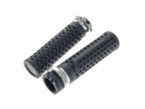 ODI Grips & Bars Hart-Luck Full Waffle Lock-On Handgrips – Silver. Fits H-D with Throttle Cable. ODI Grips & Bars Hart-Luck Full Waffle Lock-On Handgrips – Silver. Fits H-D with Throttle Cable.