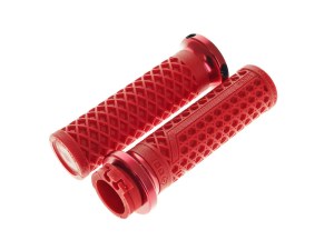 ODI Grips & Bars Vans Signature Lock-On Handgrips – Red/Red. Fits H-D with Throttle Cable. ODI Grips & Bars Vans Signature Lock-On Handgrips – Red/Red. Fits H-D with Throttle Cable.