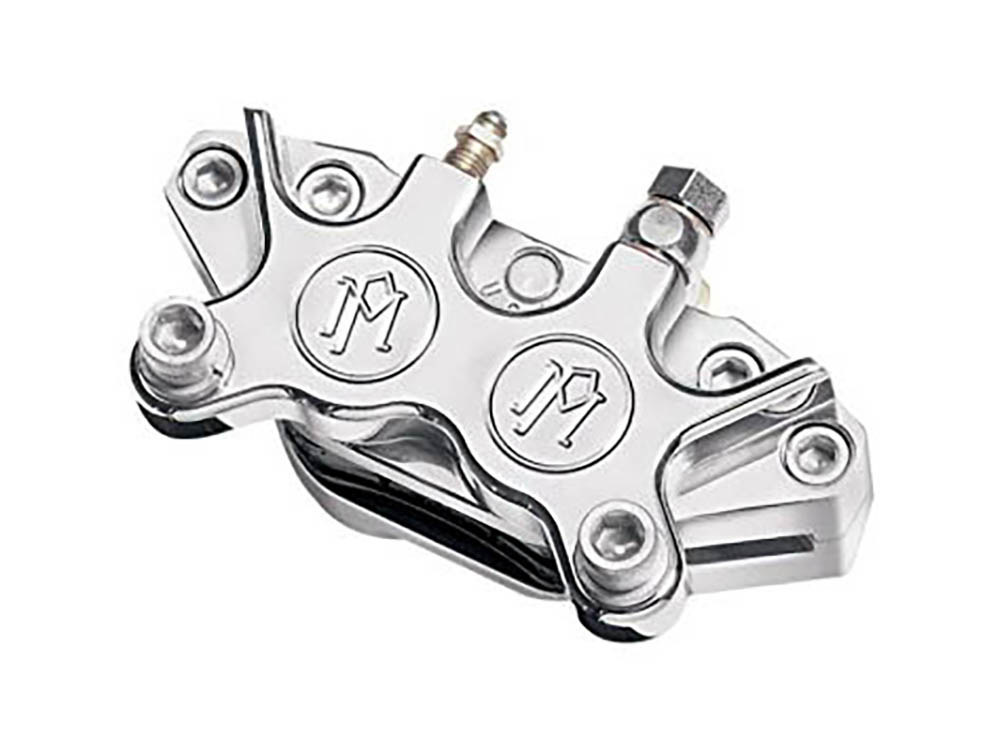 Performance Machine Universal 4 Piston Caliper – Chrome.