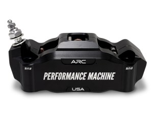 Performance Machine Right Hand Front Race Series Radial 4 Piston Caliper – Black Performance Machine Right Hand Front Race Series Radial 4 Piston Caliper – Black
