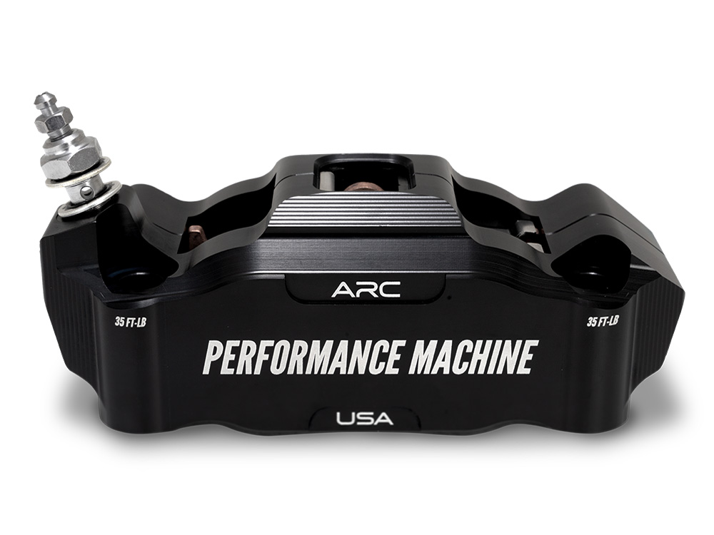 Performance Machine Right Hand Front Race Series Radial 4 Piston Caliper – Black