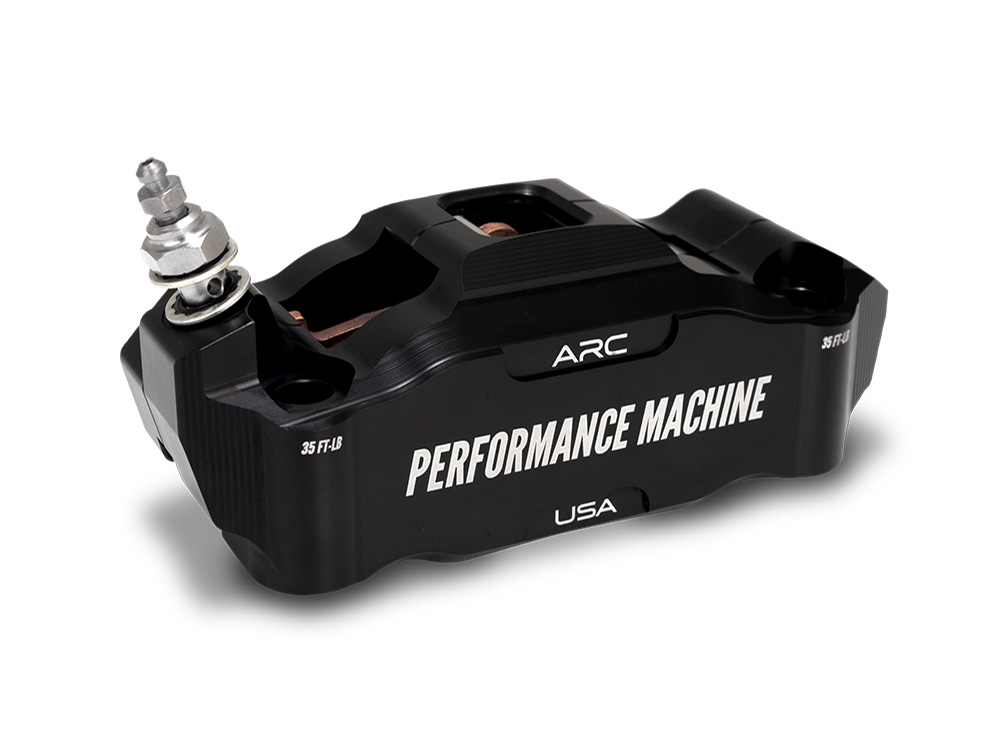 Performance Machine Left Hand Front Race Series Radial 4 Piston Caliper – Black