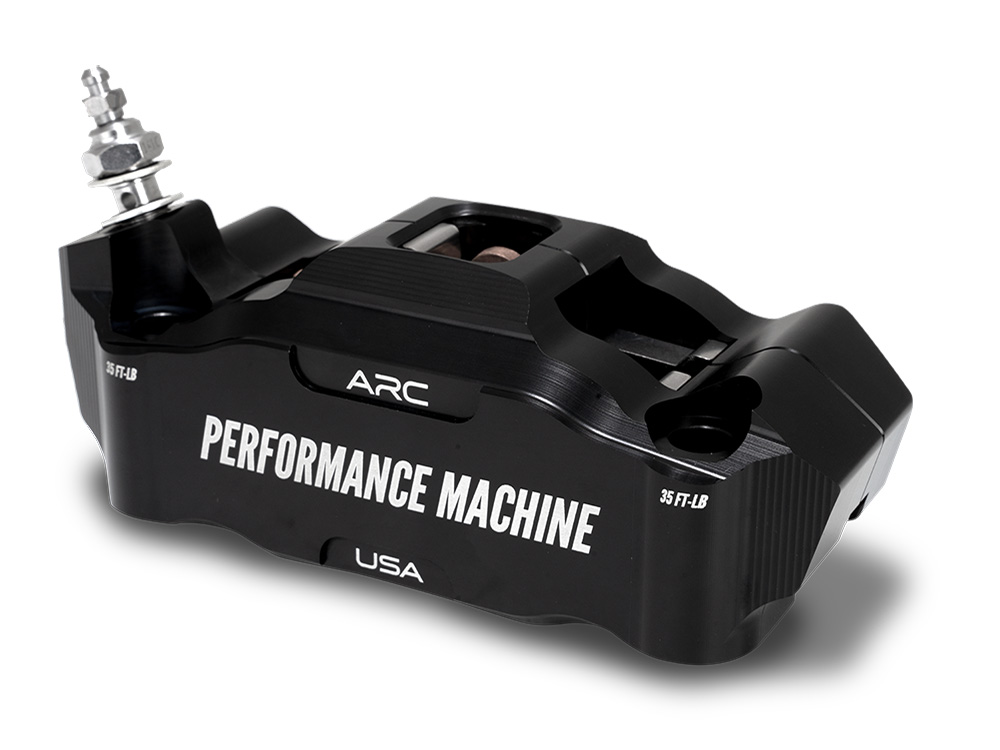 Performance Machine Left Hand Front Race Series Radial 4 Piston Caliper – Black