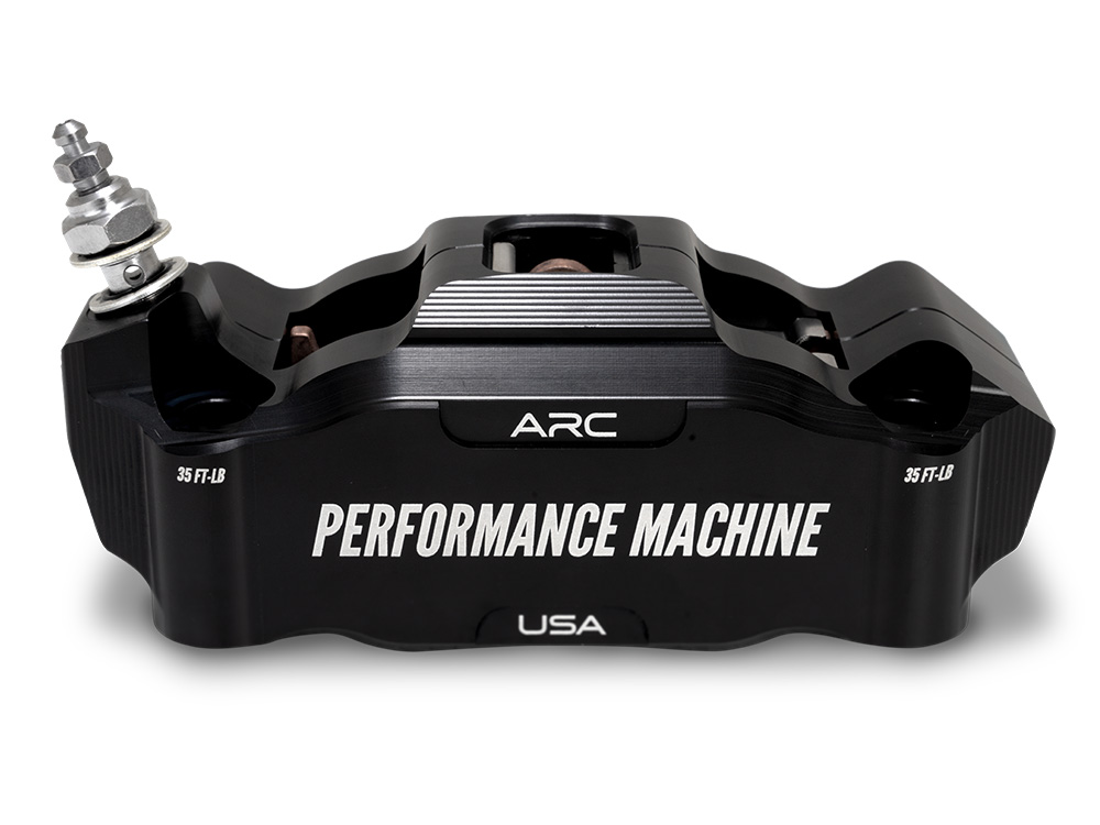 Performance Machine Left Hand Front Race Series Radial 4 Piston Caliper – Black