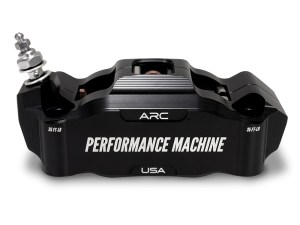 Performance Machine Left Hand Front Race Series Radial 4 Piston Caliper – Black Performance Machine Left Hand Front Race Series Radial 4 Piston Caliper – Black