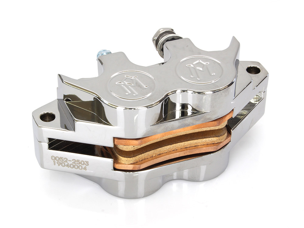 Performance Machine Universal 4 Piston Caliper – Chrome.