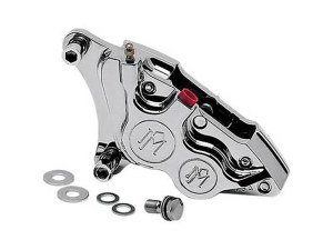 Performance Machine Left Hand Front 4 Piston Caliper – Chrome. Fits many Big Twin & Sportster 1984-1999 Models with 11.5in. Disc Rotor. Performance Machine Left Hand Front 4 Piston Caliper – Chrome. Fits many Big Twin & Sportster 1984-1999 Models with 11.5in. Disc Rotor.