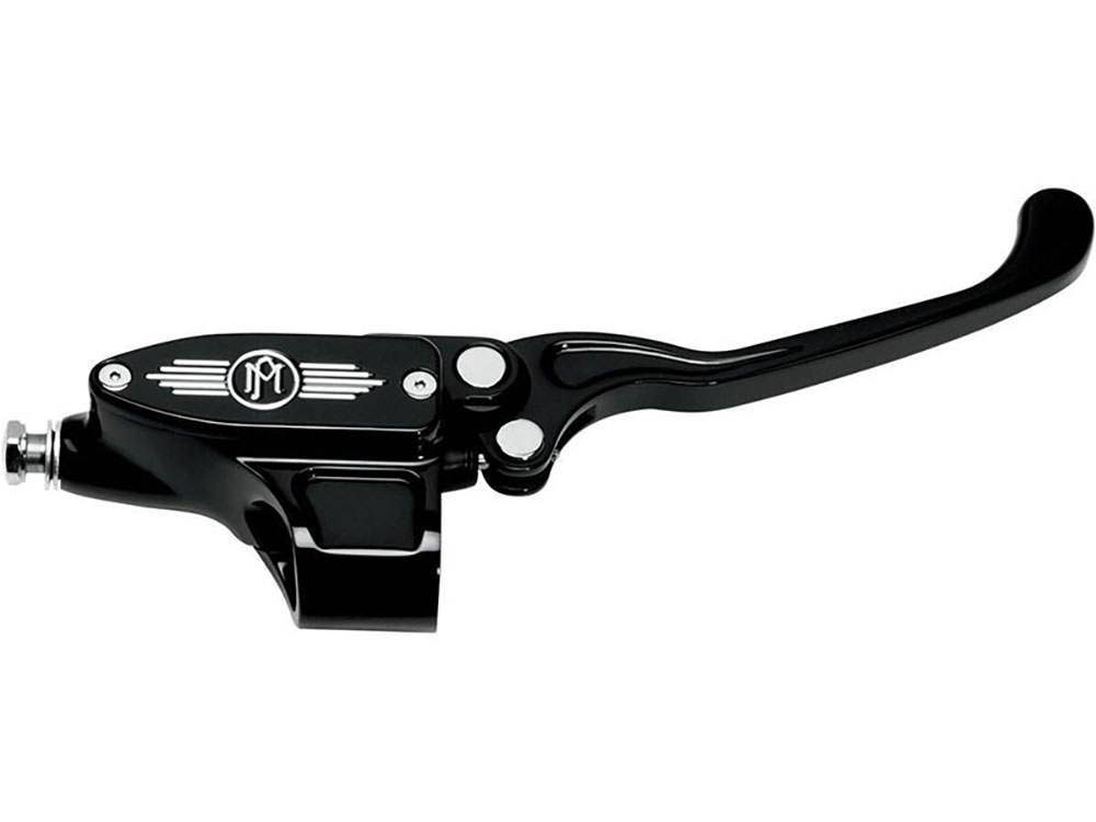 Performance Machine 9/16in. Bore Front Brake Master Cylinder – Black Contrast Cut.