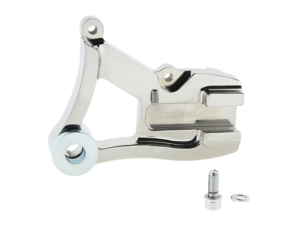 Performance Machine Right Hand Rear Caliper Mount – Chrome. Fits Dyna 1991-1999 with 11.5in. Disc Rotor when using Performance Machine 125x4R Caliper.