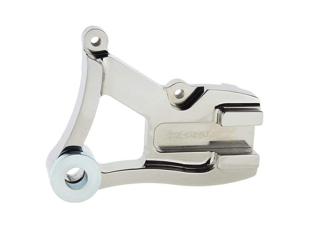 Performance Machine Right Hand Rear Caliper Mount – Chrome. Fits Dyna 1991-1999 with 11.5in. Disc Rotor when using Performance Machine 125x4R Caliper.