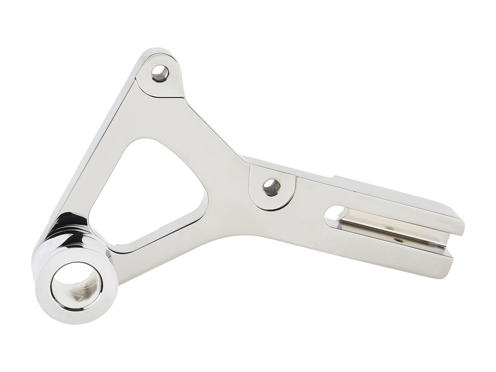 Performance Machine Right Hand Rear Caliper Mount – Chrome. Fits Dyna 2000-2005 with 11.5in. Disc Rotor when using Performance Machine 125x4R Caliper.