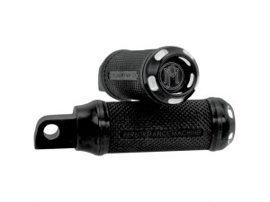 Performance Machine Apex Footpegs – Black Contrast Cut. Fits H-D with Straight Male Mount Footpegs. Performance Machine Apex Footpegs – Black Contrast Cut. Fits H-D with Straight Male Mount Footpegs.