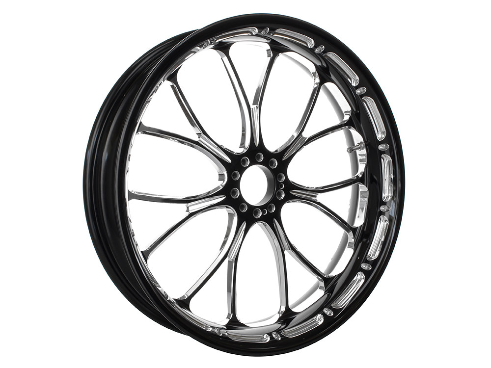 Performance Machine 23in. x 3.50in. wide Heathen Wheel – Black Contrast Cut Platinum.
