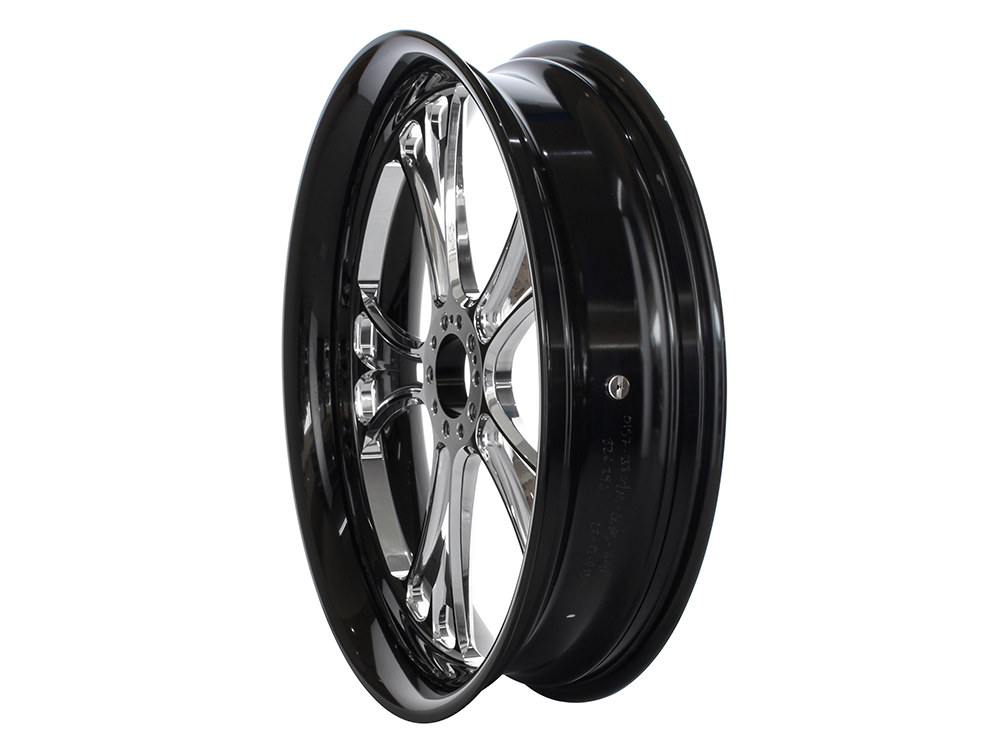 Performance Machine 18in. x 4.25in. wide Gasser Wheel – Black Contrast Cut Platinum.
