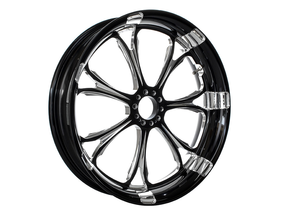 Performance Machine 18in. x 8.50in. wide Paramount Wheel – Black Contrast Cut Platinum.