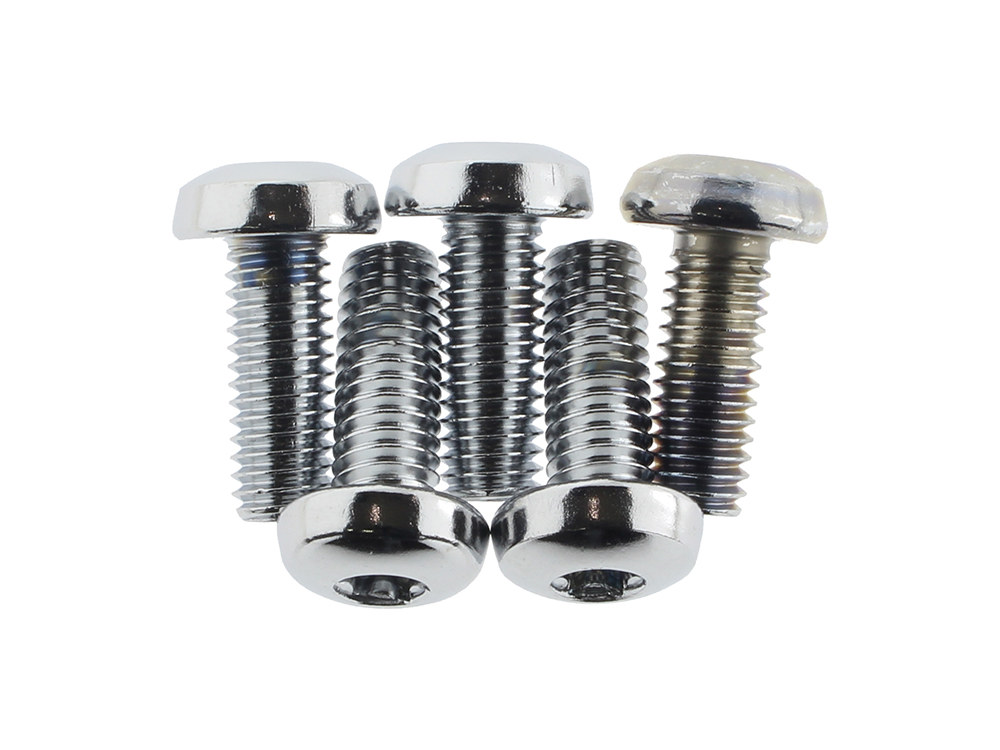 Performance Machine Rear Disc Rotor Bolts – Chrome. Fits H-D Big Twin 1997up & Sportster 1997-2021.