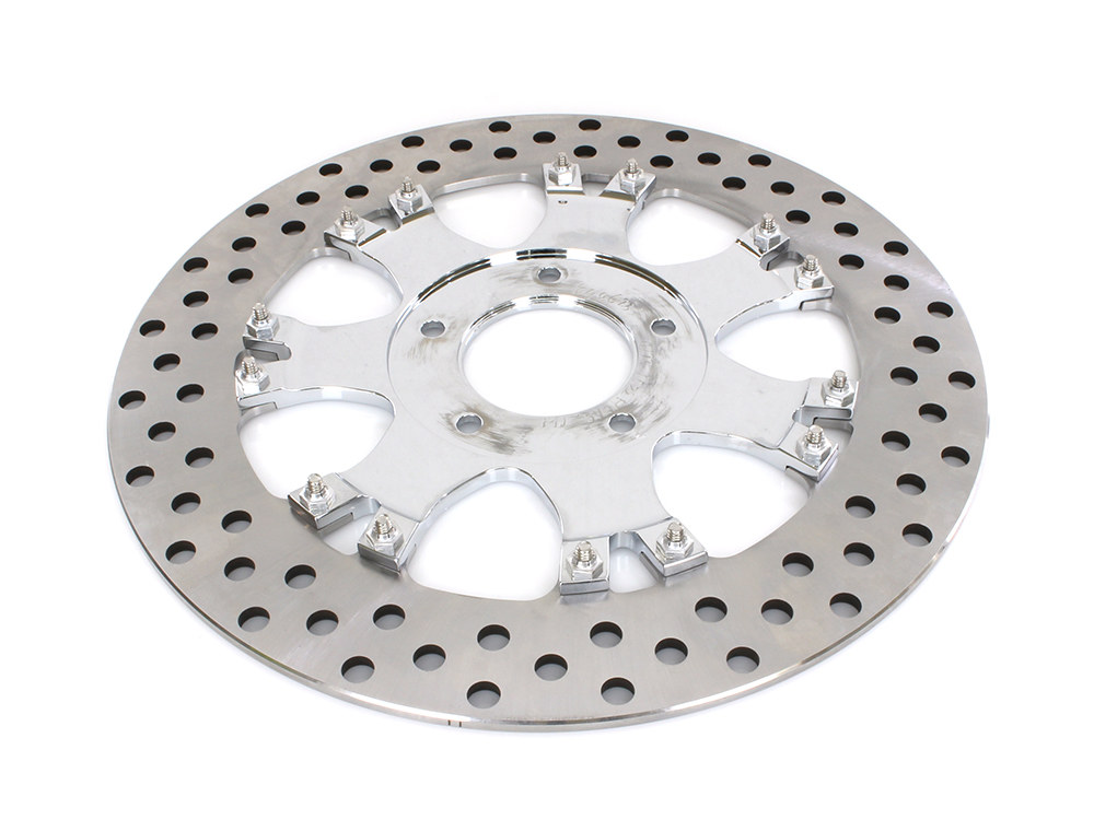 Performance Machine 11.5in. Left Hand Front & Right Hand Front Heathen & Paramount Disc Rotor – Chrome. Fits H-D 1984up with 11-1/2in. Disc Rotor(s).