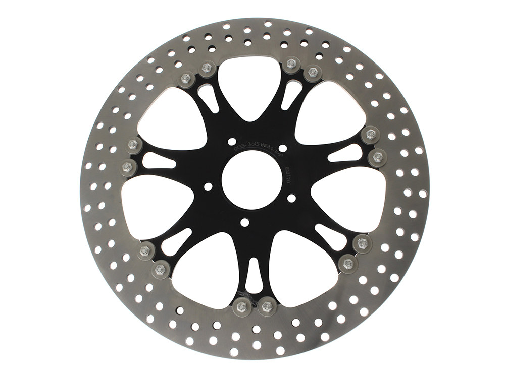 Performance Machine 13in. Left Hand Front & Right Hand Front Heathen & Paramount Disc Rotor – Black Contrast Cut Platinum.