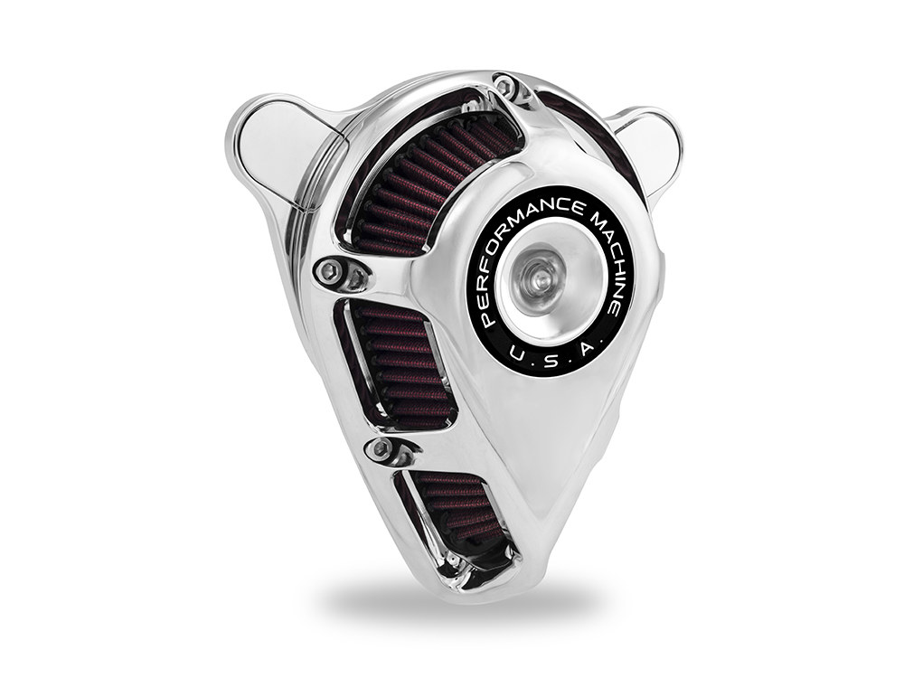 Performance Machine Jet Air Cleaner Kit – Chrome. Fits Touring 2017-2024 & Softail 2018-2024