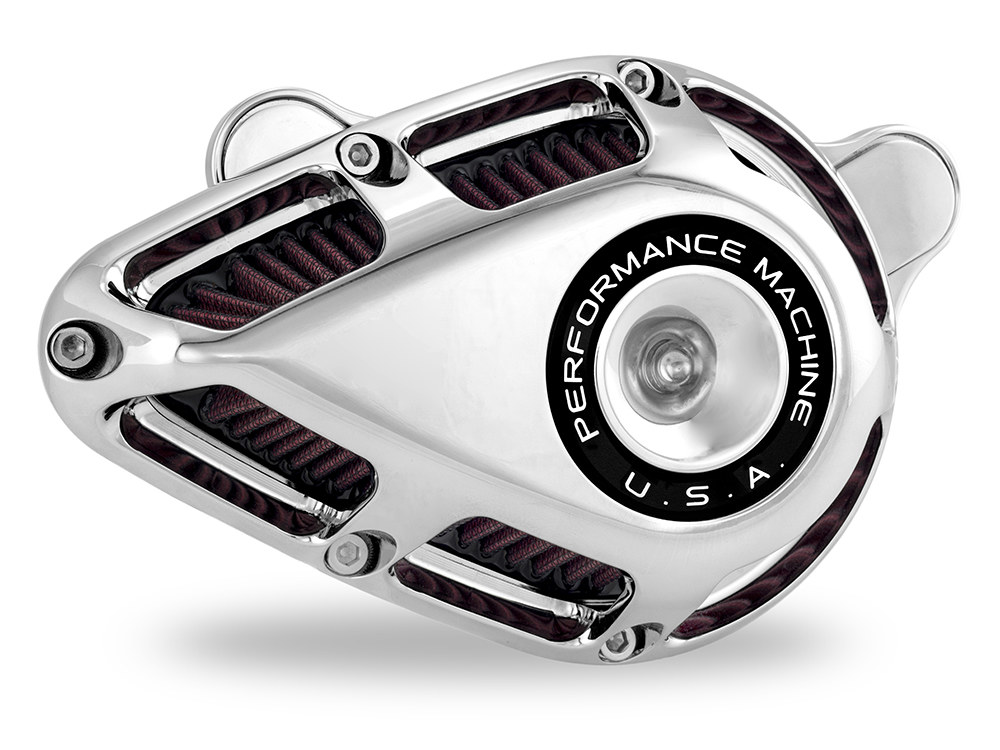 Performance Machine Jet Air Cleaner Kit – Chrome. Fits Touring 2017-2024 & Softail 2018-2024