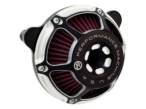 Performance Machine Max HP Air Cleaner Kit – Black Contrast Cut. Fits Touring 2017-2024 & Softail 2018-2024 Performance Machine Max HP Air Cleaner Kit – Black Contrast Cut. Fits Touring 2017-2024 & Softail 2018-2024