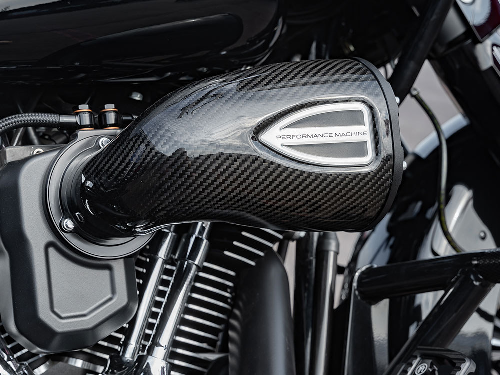 Performance Machine C4 Series Air Cleaner Kit – Carbon Fiber. Fits CVO Touring 2023up, Street Glide & Road Glide 2024up, Touring 2025up & Softail 2025up