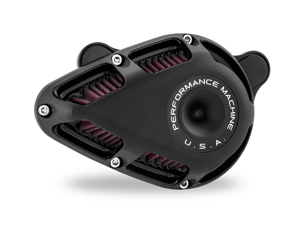 Performance Machine Jet Air Cleaner Kit – Black Ops. Fits CVO Touring 2023up, Street Glide & Road Glide 2024up, Touring 2025up & Softail 2025up