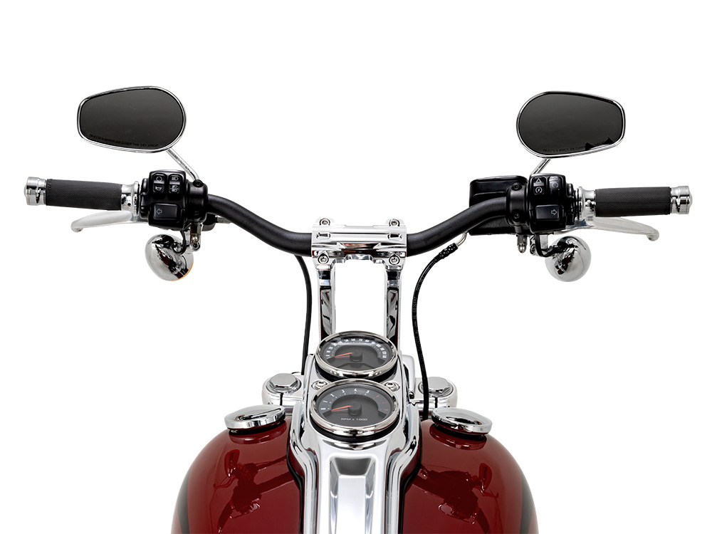 Performance Machine 1-1/4in. Phatbar Handlebar and 9in. Riser Set – Chrome