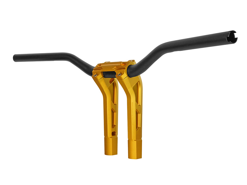Performance Machine 1-1/4in. Phatbar Handlebar and 9in. Riser Set – Gold Ops