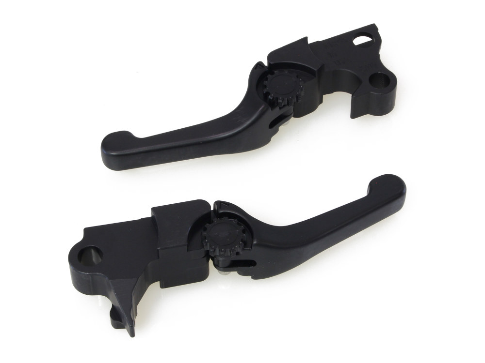 PSR Levers Adjustable Shorty Anthem Levers – Black. Fits Softail 1996-2014, Dyna 1996-2017, Touring 1996-2007, Sportster 1996-2003.