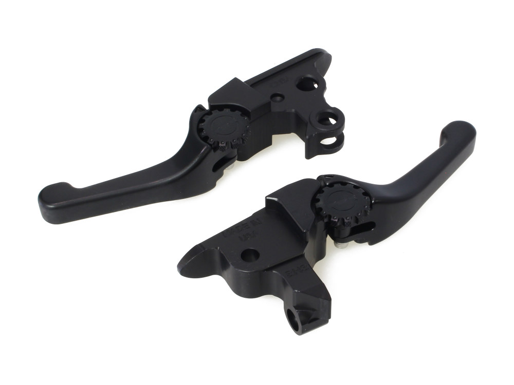 PSR Levers Adjustable Shorty Anthem Levers – Black. Fits Touring Most 2021-2024 with Cable Clutch